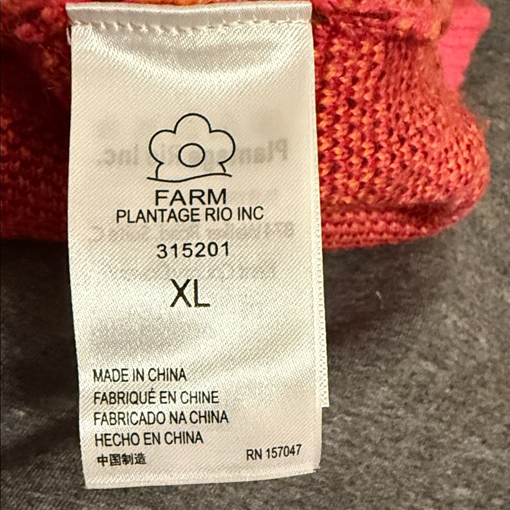 Bold Oversized Turtleneck Sweater in Pink & Red - Picture 7 of 7